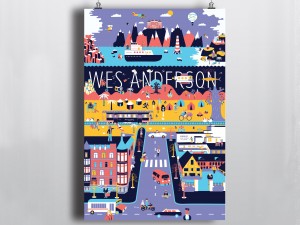 Mathilde Valero - Wes Anderson Poster
