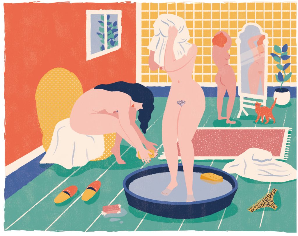to have a wash - Mathilde Valero - Illustration